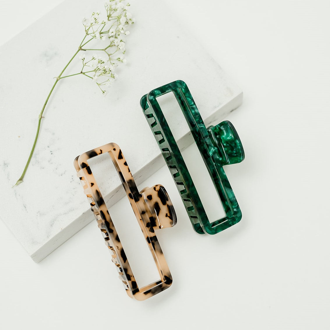stevige en kwalitatieve haarclips voor alle haartypes groen