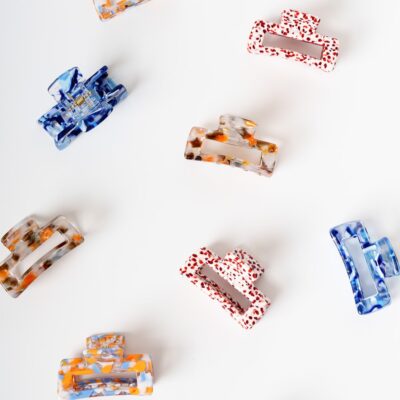 haarspeld haarklem clips fijn haar stevig clip dun haar rood blauw bruin oranje grijs