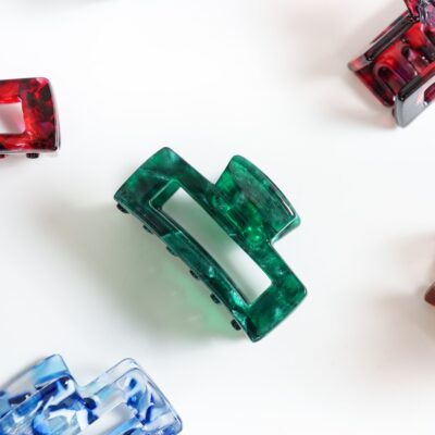 haarspeld haarklem clips fijn haar stevig clip dun haar donker groen