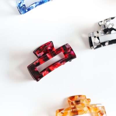 haarspeld haarklem clips fijn haar stevig clip dun haar donker rood