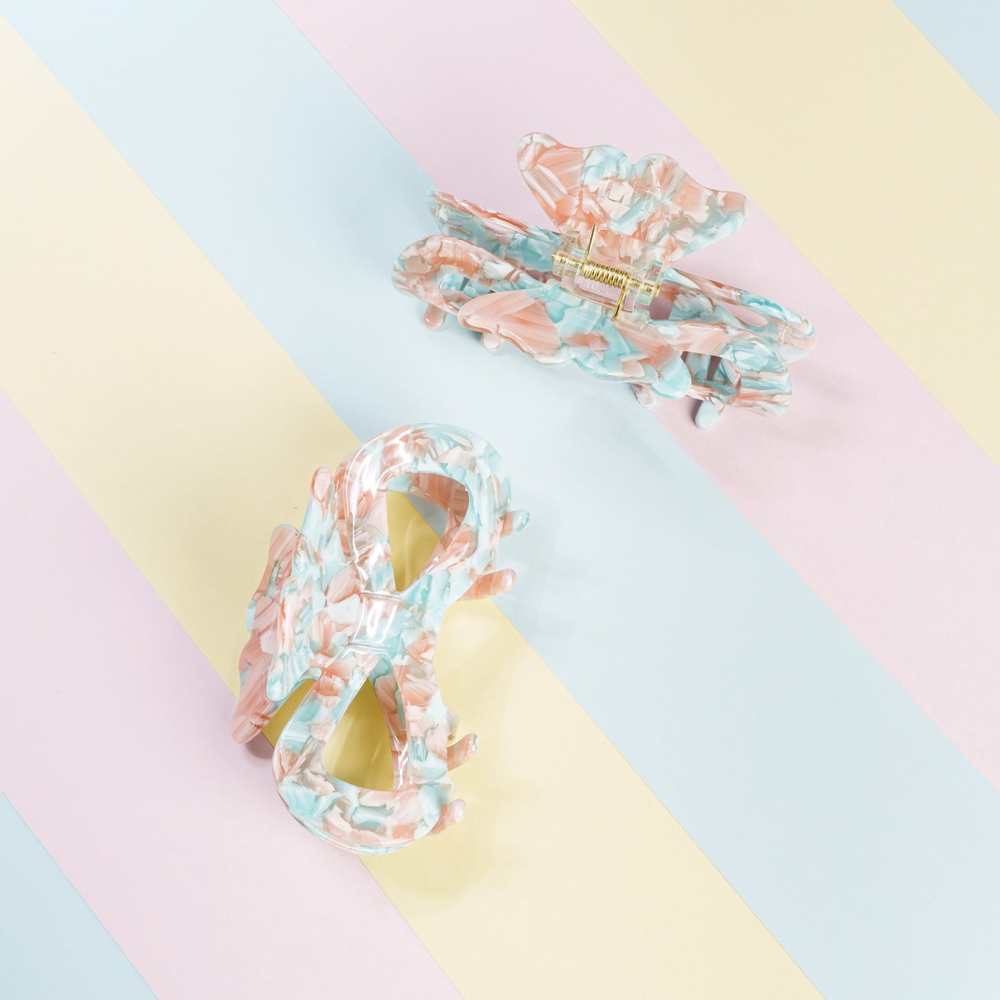 clip haarspeld fijn haar dik haar kwalitatief strik stevig clips roze turquoise