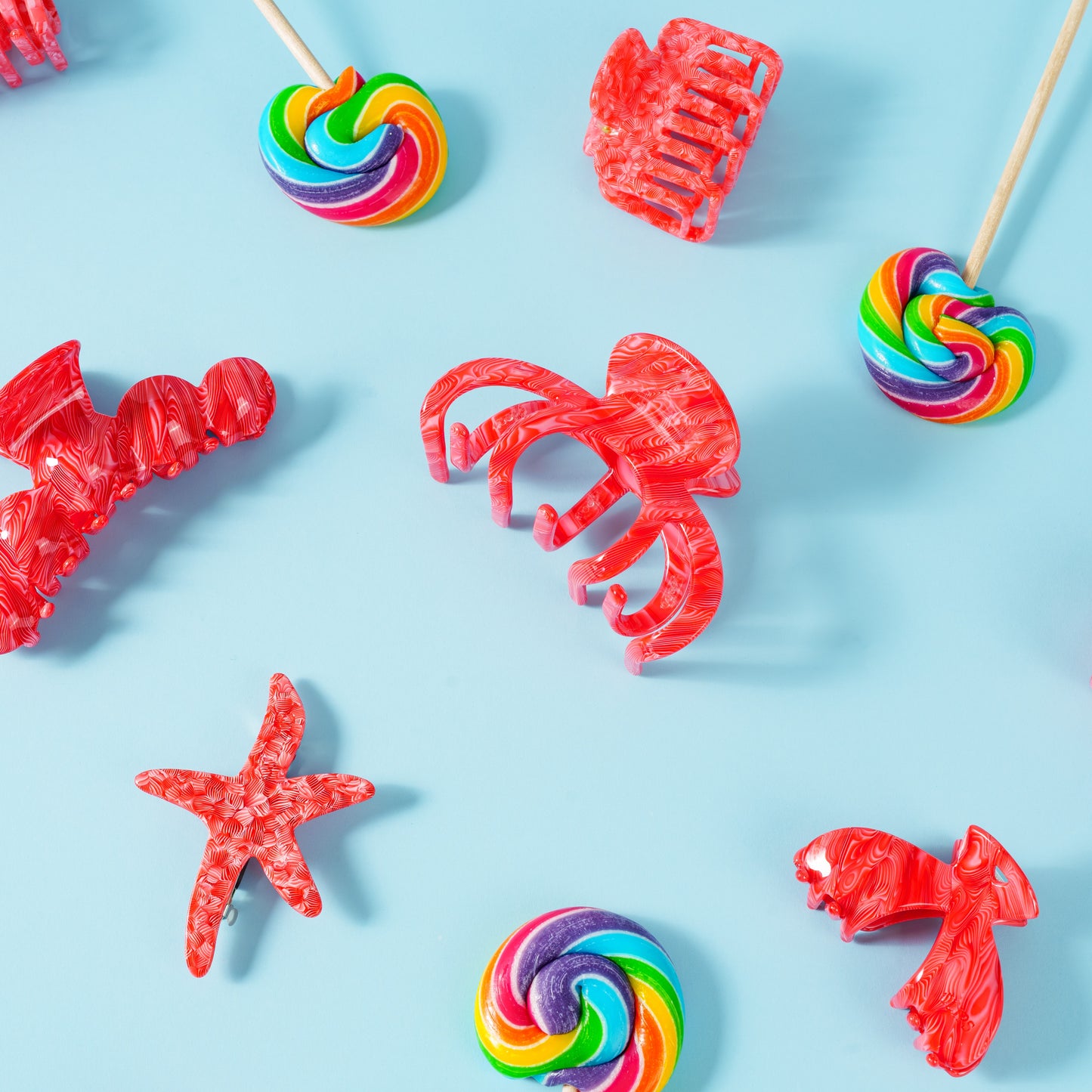 haarspeld haarklem clip dik haar lang haar stevig kwalitatief clips fel koraal