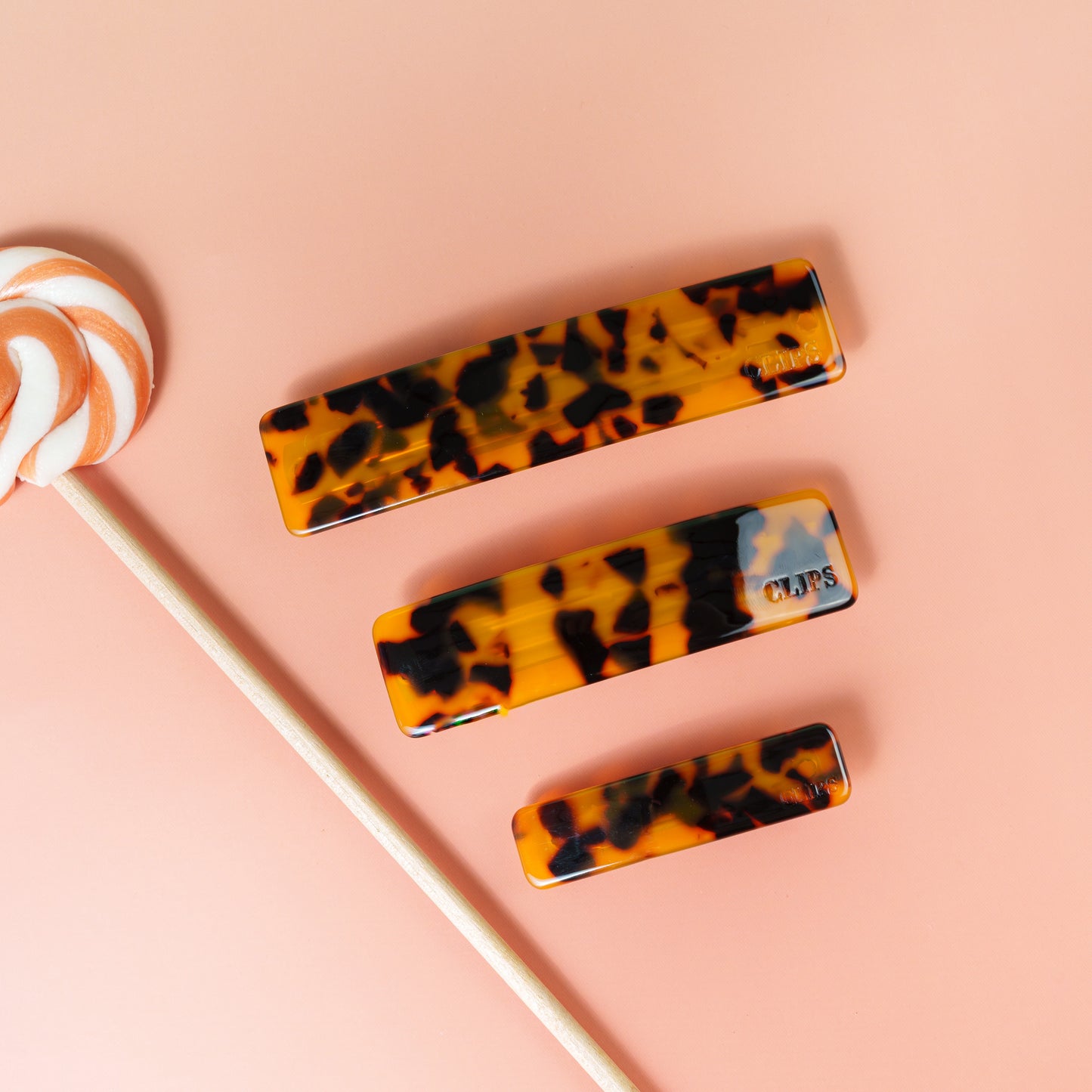 click french clip metaal haarspeld fijn haar dik haar kwalitatief stevig clips marmer bruin