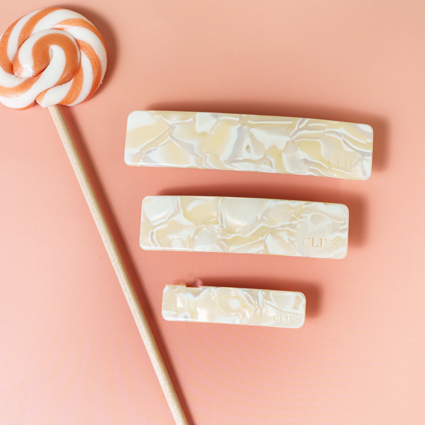 click french clip metaal haarspeld fijn haar dik haar kwalitatief stevig clips marmer wit