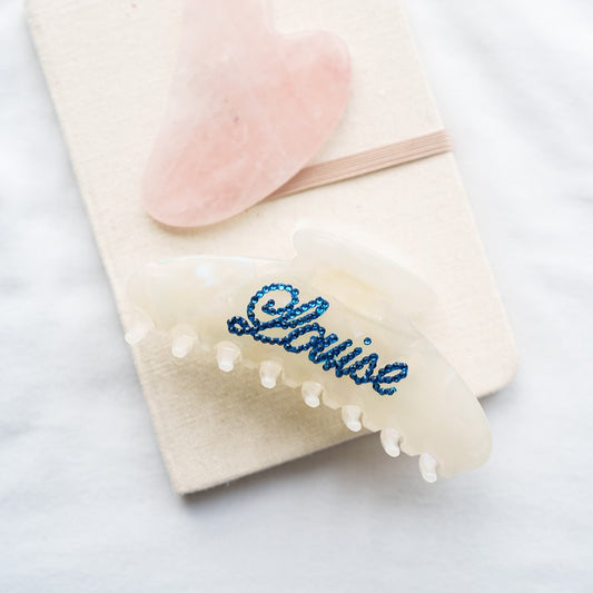 Gepersonaliseerde haarspeld clips met naam haarspeld naam cadeau haarklem met steentjes