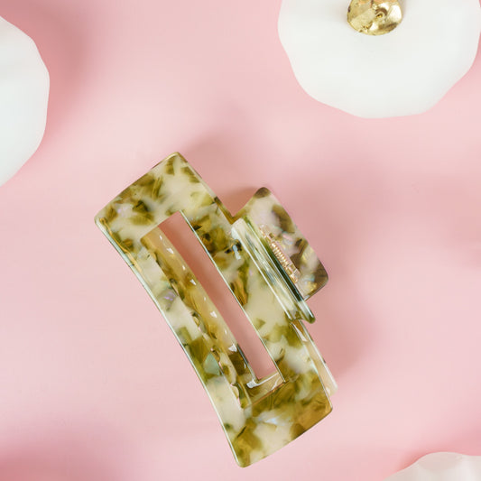 haarspeld alle haartypes stevig kwalitatief haarklem clips marmer mosgroen