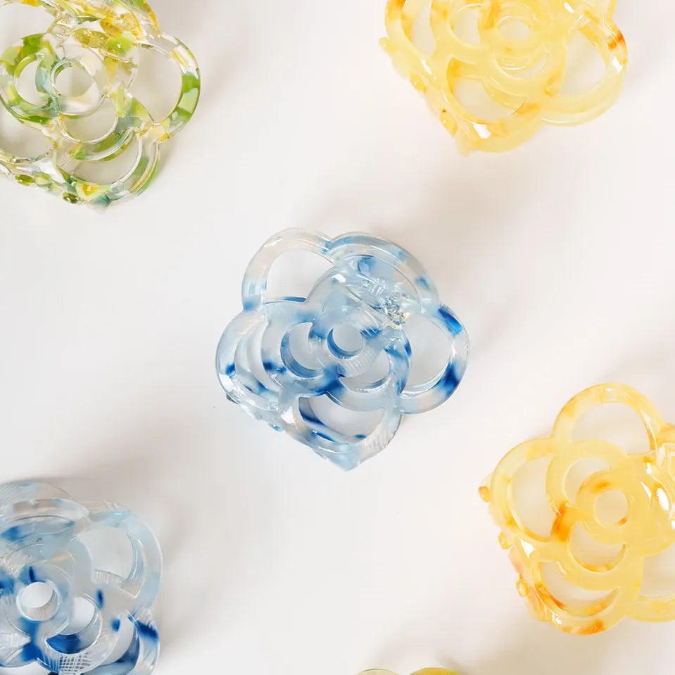 bloemen haarspeld fijn dun haar clips