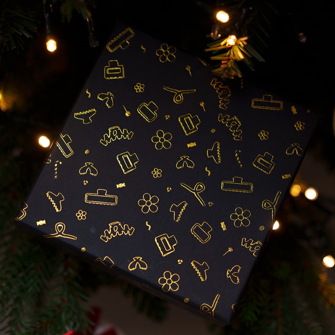 geschenkverpakking haarspelden feestdagen clips