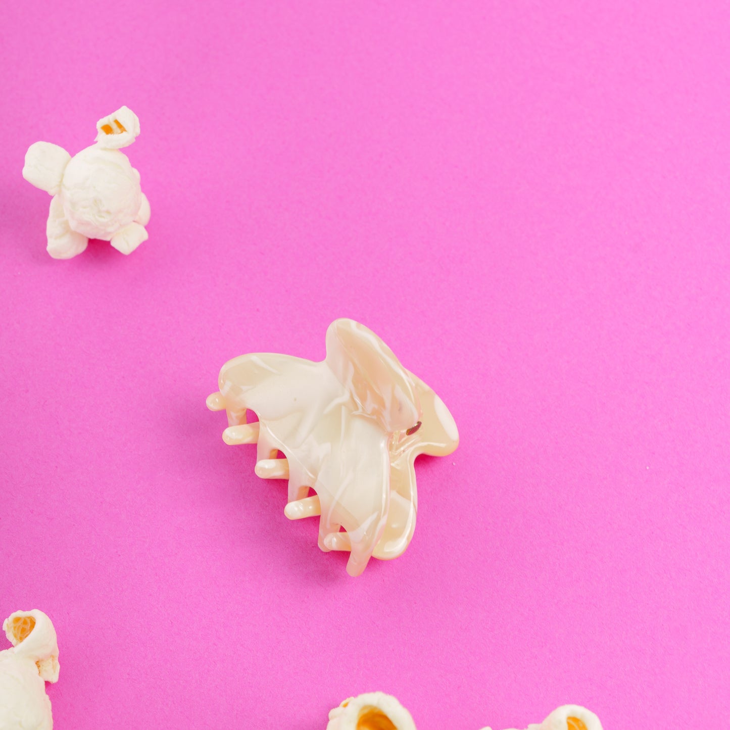 kleine haarspeld lili clips fijn haar knijpt goed stevig marmer wit