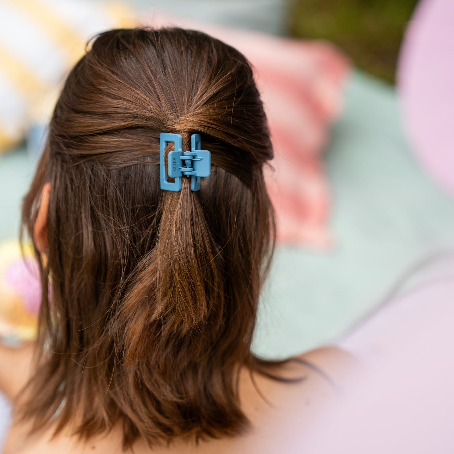 lola clip mat haarspeld clips licht blauw