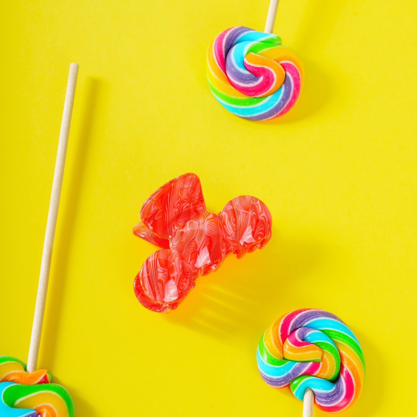 Nomi clip bubbly haarspeld fel koraal