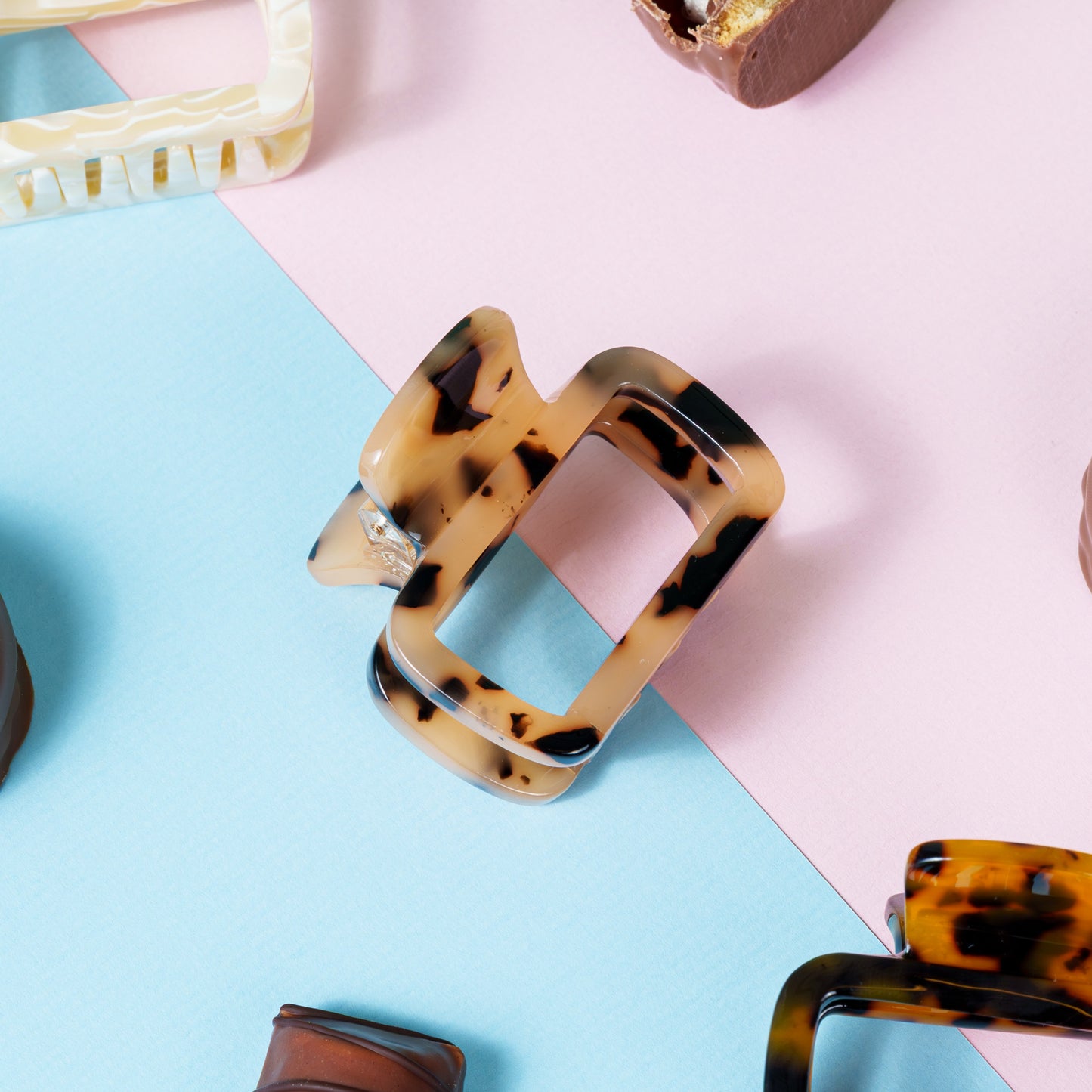 haarspeld dik haar gemiddeld haar stevig kwalitatief haarklem clips clip marmer beige