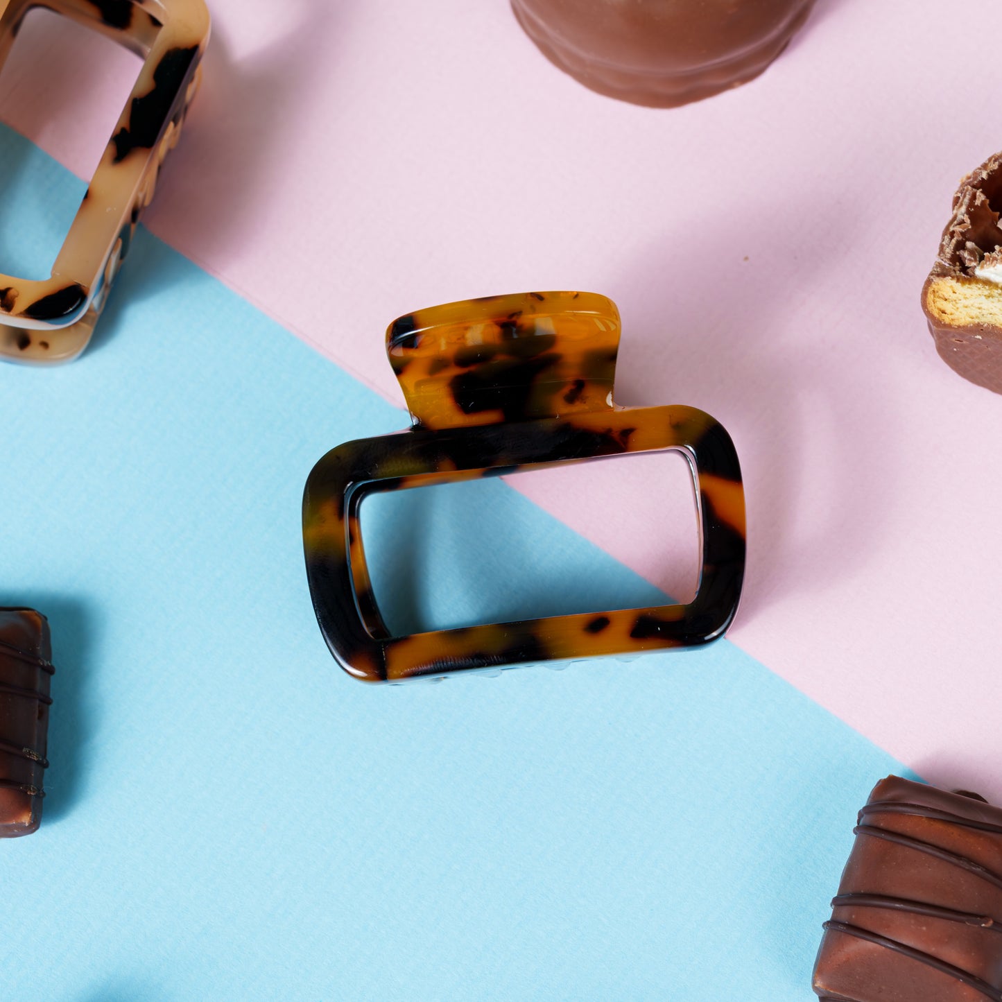 haarspeld dik haar gemiddeld haar stevig kwalitatief haarklem clips clip marmer bruin