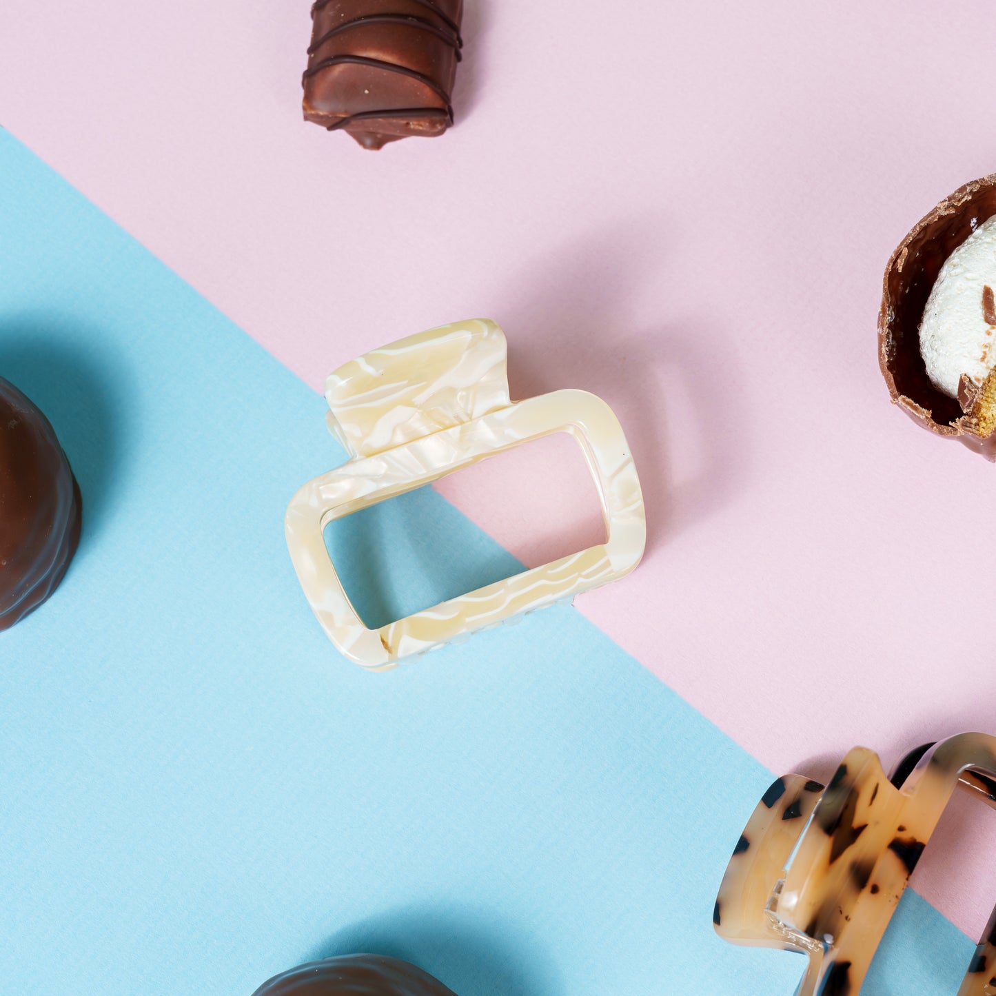 haarspeld dik haar gemiddeld haar stevig kwalitatief haarklem clips clip marmer wit