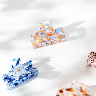 haarspeld haarklem clips fijn haar stevig clip dun haar oranje blauw