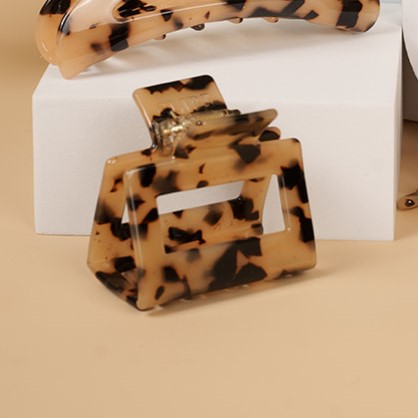haarspeld vierkant dik haar haarklem stevige clip kwalitatief clips beige