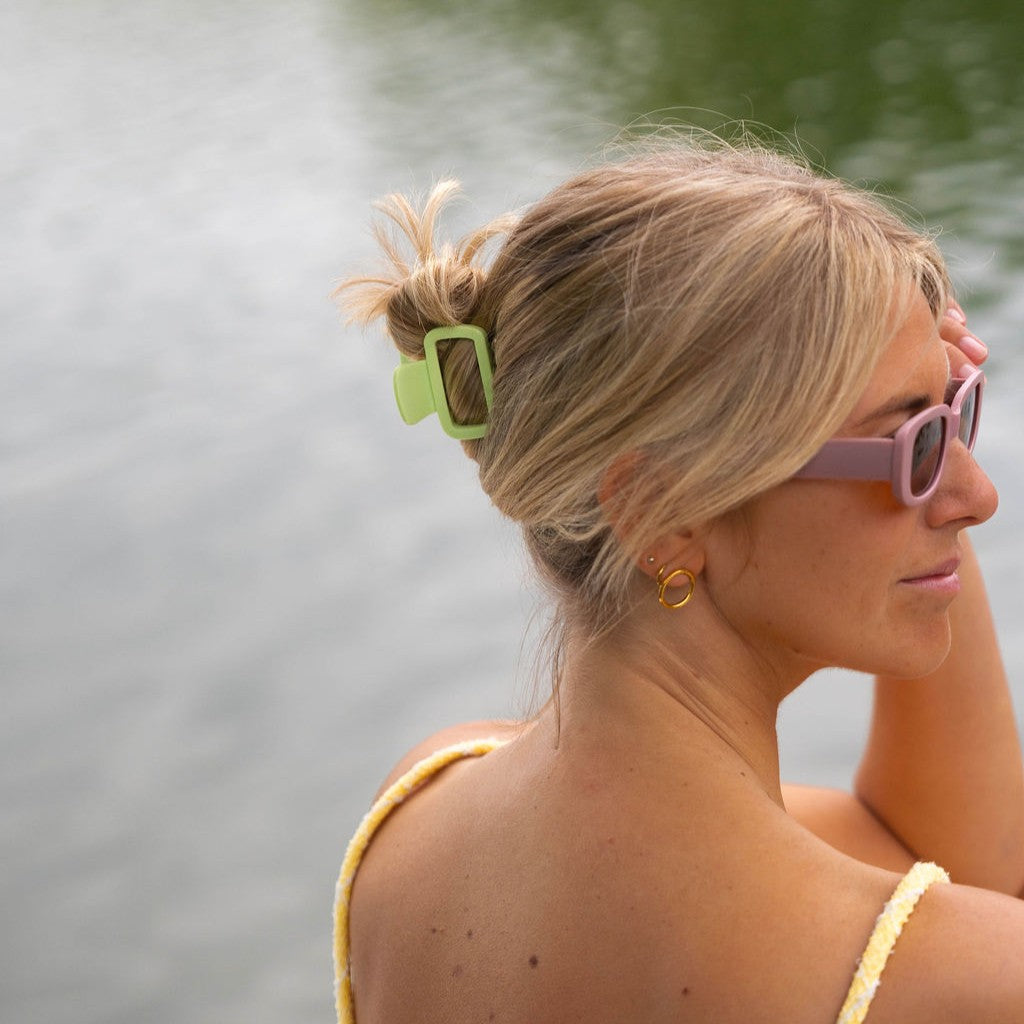 haarspeld dik haar stevig kwalitatief haarklem clips clip matcha groen