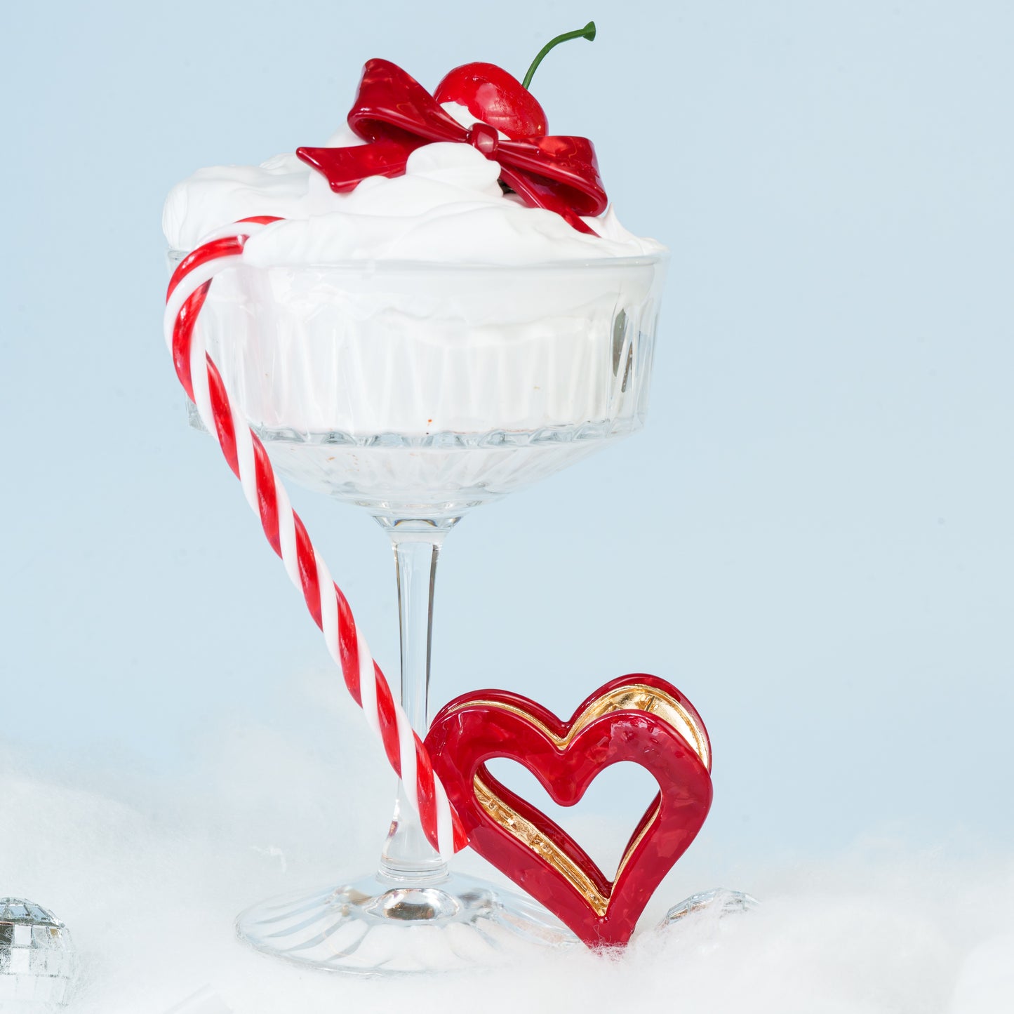 brennie clip haarspeld hartje metaal dik haar marmer donkerrood