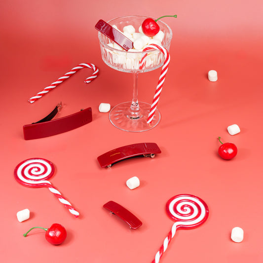 click french clip metaal haarspeld fijn haar dik haar kwalitatief stevig clips effen bordeaux