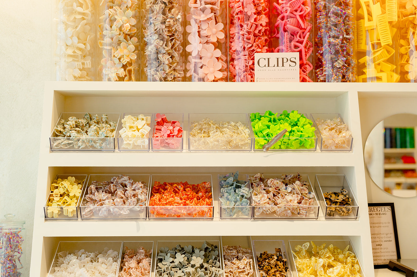 winkel clips haarspelden gent brugge snoepjeswinkel verkooppunt clips haarklemmen