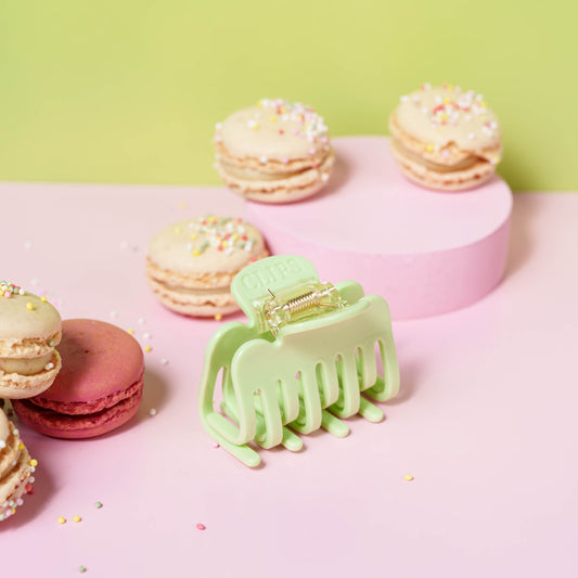 Clips haarspeld haarklem extra tandjes fijn haar glad haar groen