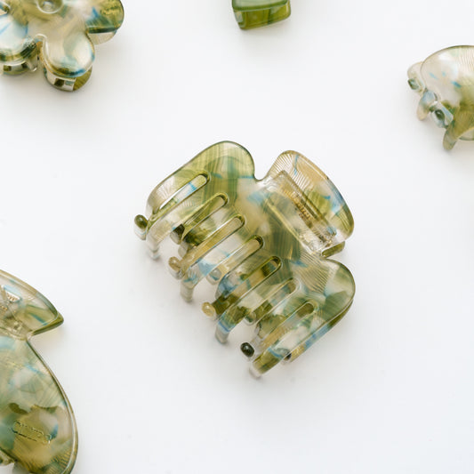 Clips haarspeld haarklem extra tandjes fijn haar glad haar licht groen