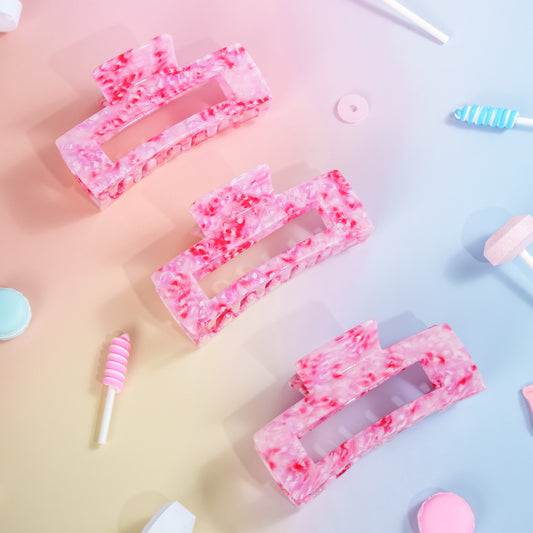 haarspeld fijn haar knijpt goed glad haar kwalitatief haarklem klein clips floral roze