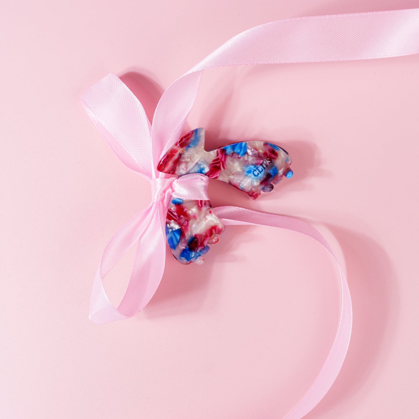 Julia gesplitste clip haarspeld haarklem clips extra tandjes fijn haar dik haar stevig marmer rood blauw