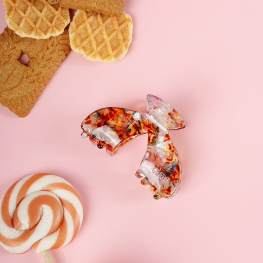 Julia gesplitste clip haarspeld haarklem clips extra tandjes fijn haar dik haar stevig multicolor herfst