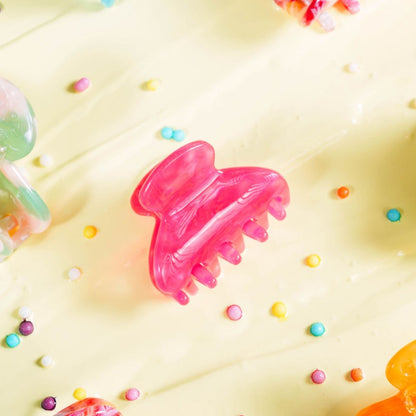kleine haarspeld lili clips fijn haar knijpt goed stevig fuxia