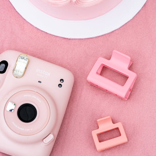 lola clip mat haarspeld clips zalmroze