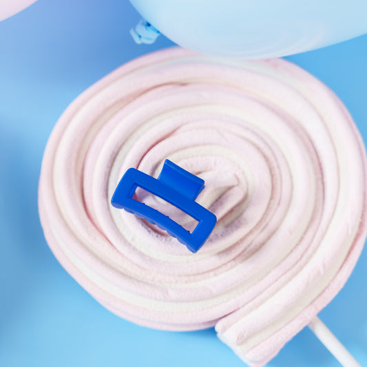 rechthoekige haarspeld fijn haar kort haar donker blauw