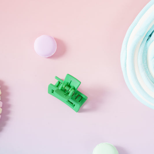 rechthoekige haarspeld fijn haar kort haar groen