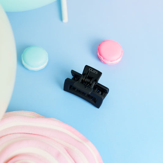 rechthoekige haarspeld fijn haar kort haar zwart