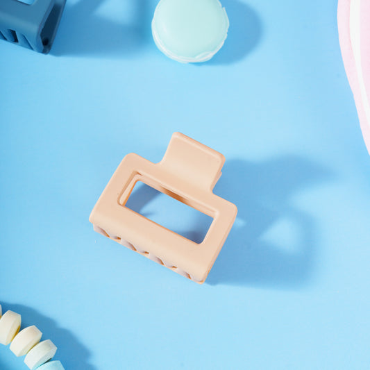 lola clip mat haarspeld vierkante clip licht roze