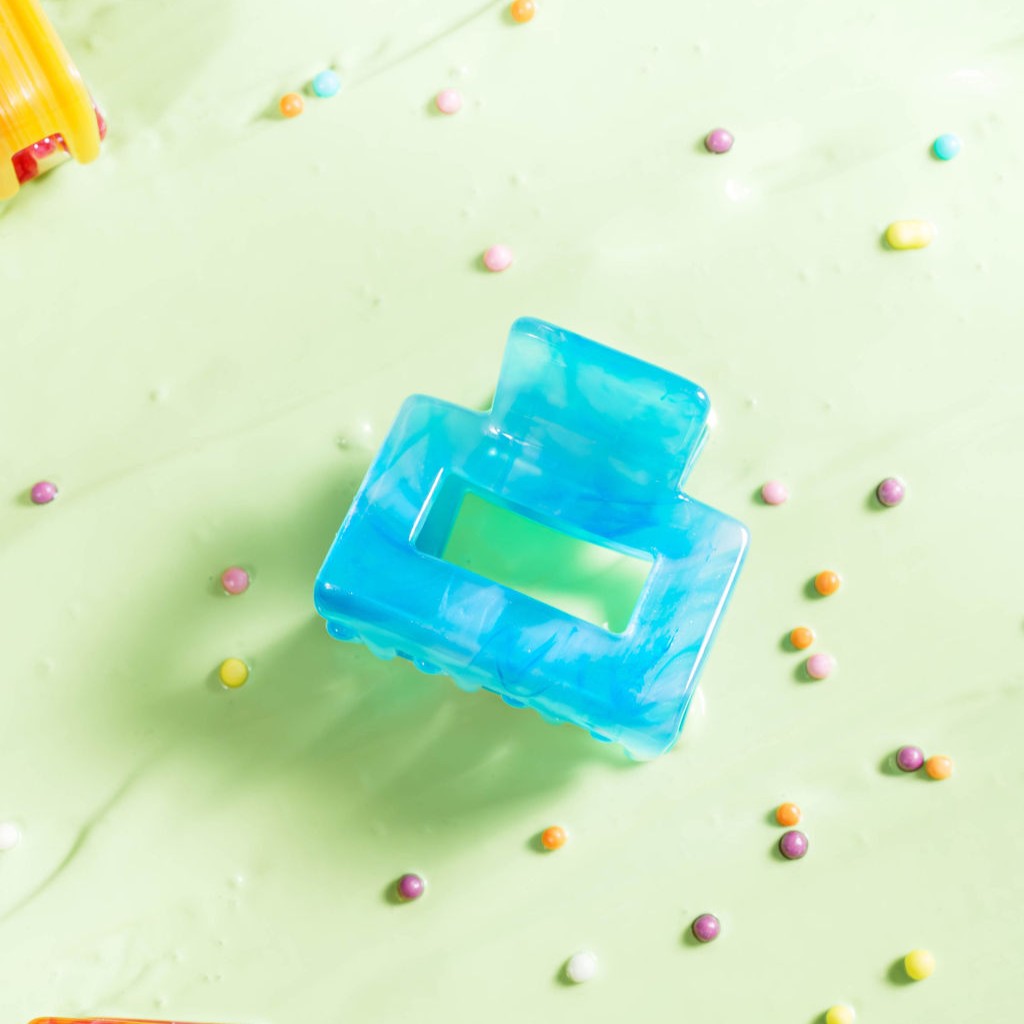 Mini Viv clip kleine vierkante haarspeld 