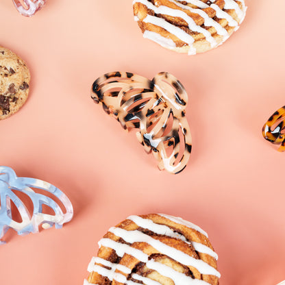 clip haarspeld dik haar kwalitatief stevig clips marmer beige