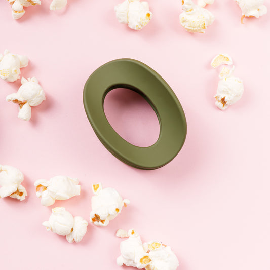 ovale clip haarspeld fijn haar dik haar donker groen