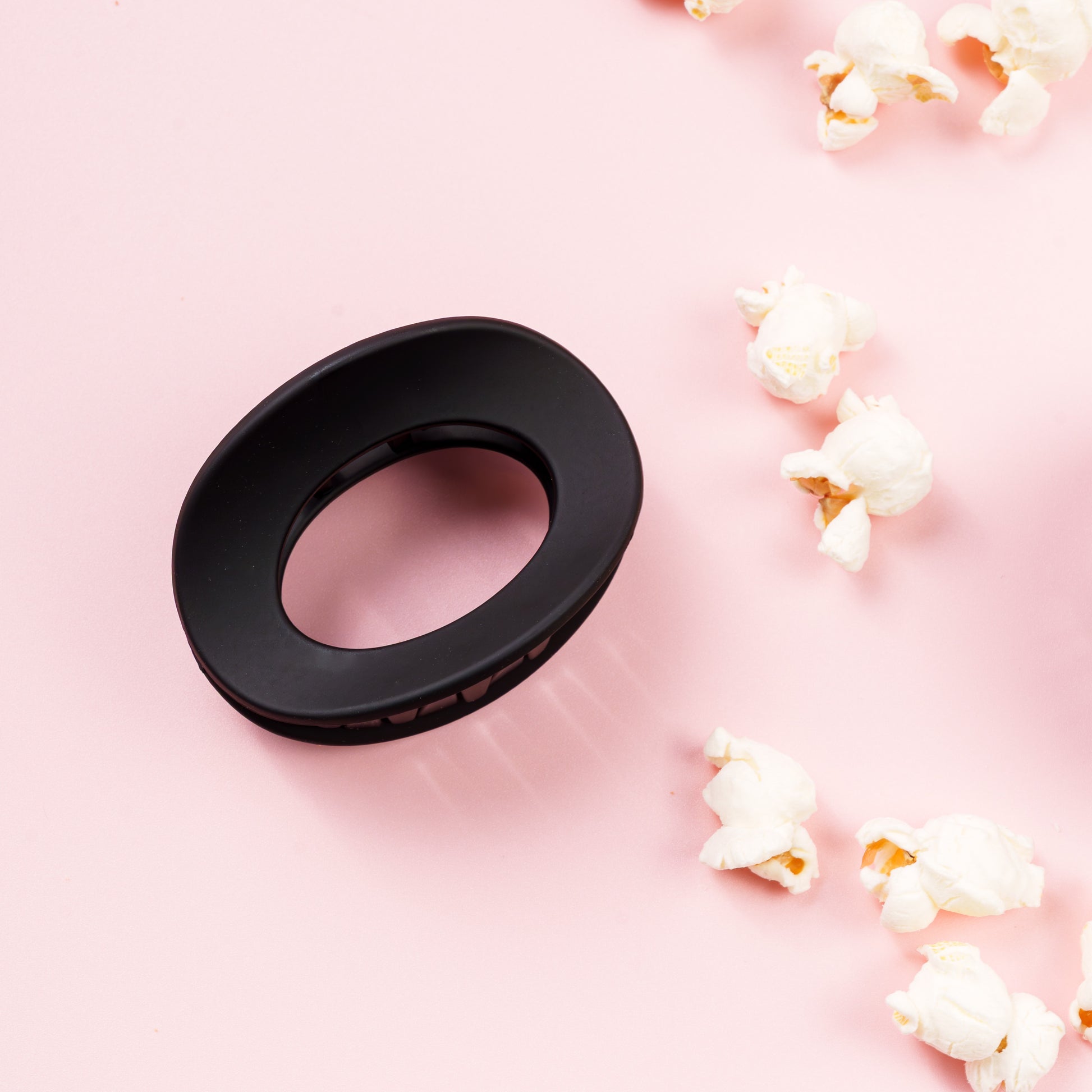 ovale clip haarspeld fijn haar dik haar zwart