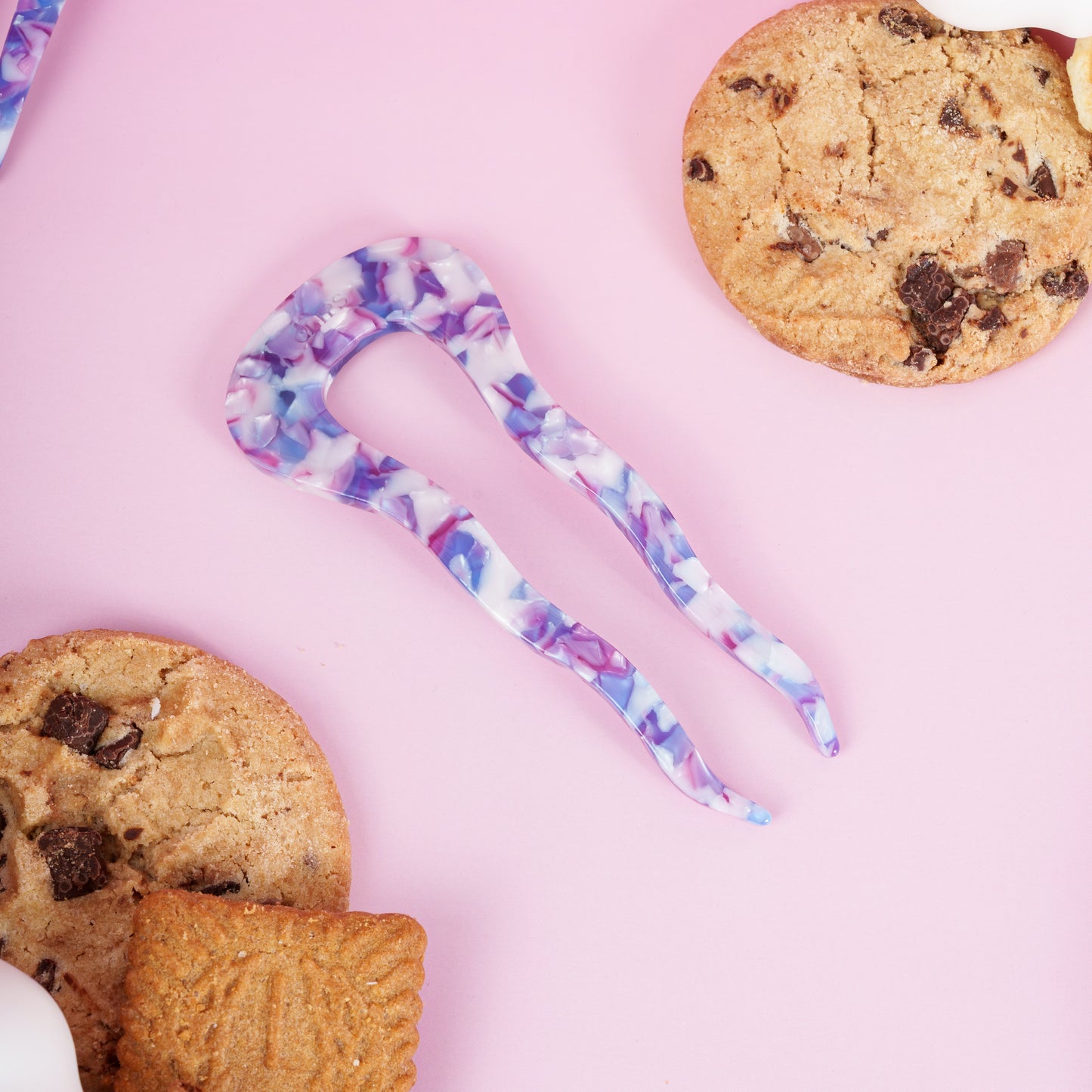 french pin clips lang dik haar tutorial marmer wit paars