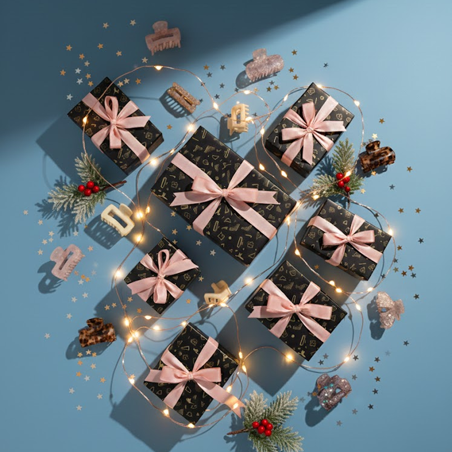 Surprise her box sweetest gift set cadeau clips bobby brushes pins 