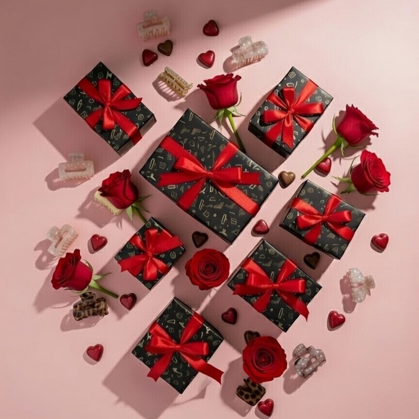 Sweet Valentine box Surprise her box sweetest gift set cadeau clips bobby brushes pins 