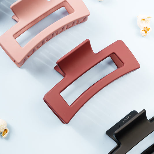 vera clips fijn dik haar extra tandjes haarspeld bordeaux