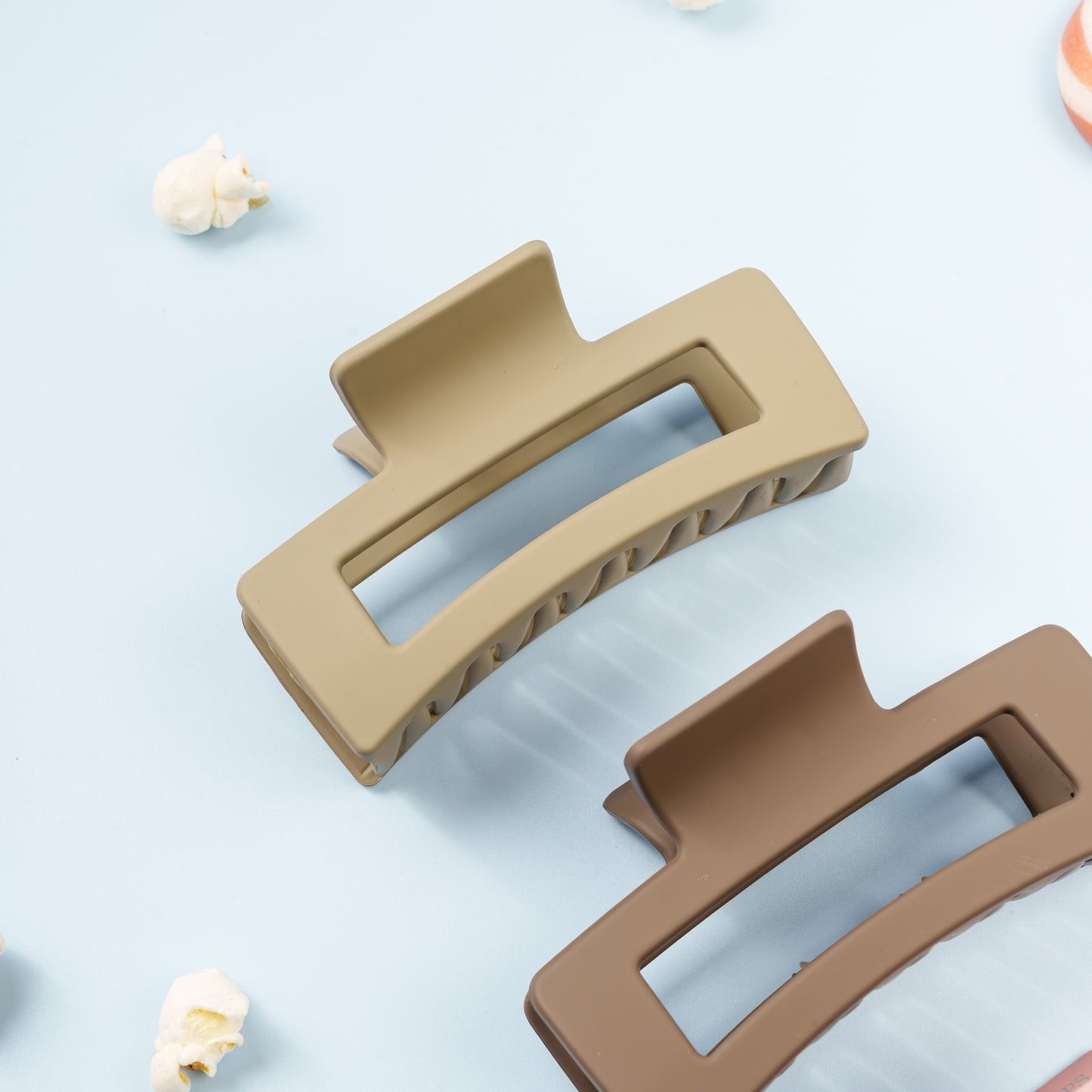 vera clips fijn dik haar extra tandjes haarspeld khaki