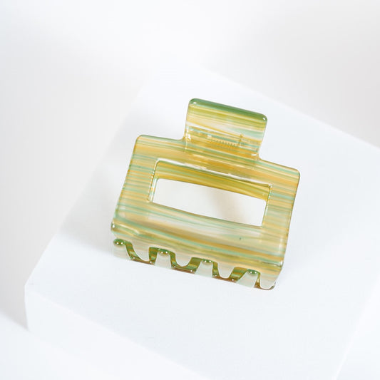 haarspeld vierkant dik haar haarklem stevige clip kwalitatief clips groen