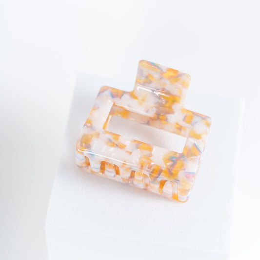 haarspeld vierkant dik haar haarklem stevige clip kwalitatief clips Licht oranje