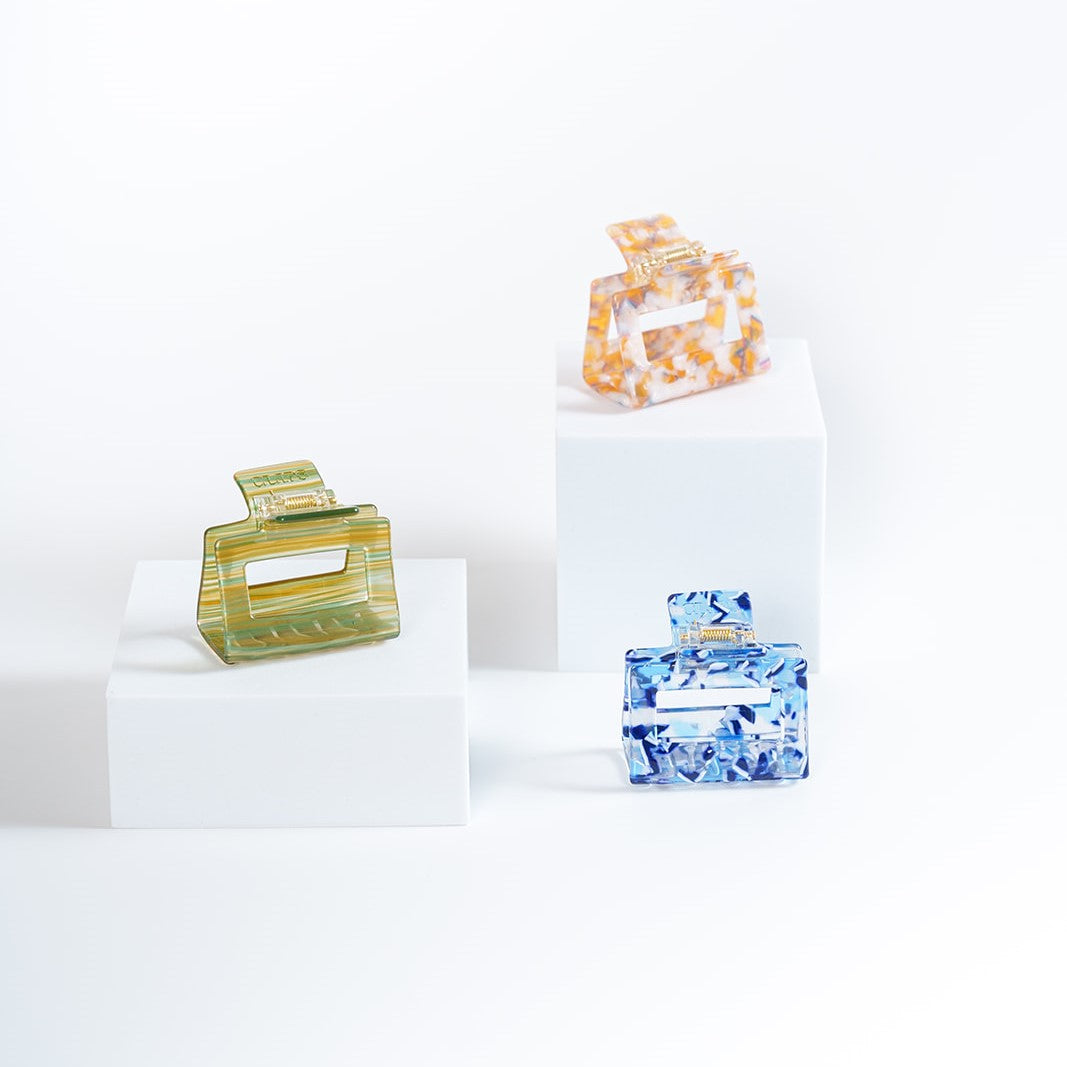 haarspeld vierkant dik haar haarklem stevige clip kwalitatief clips oranje blauw groen