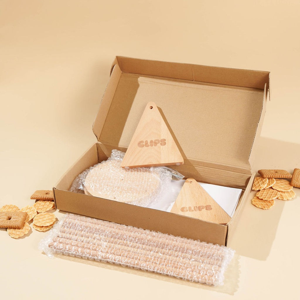 Houten clips speld organizer 