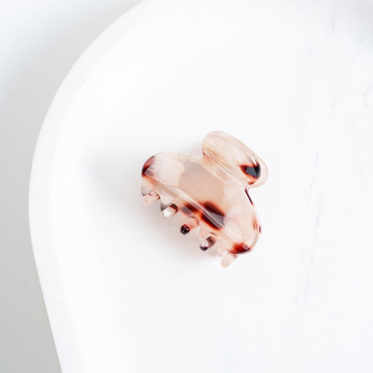 clip haarspeld haarklem knijpt goed dik haar fijn dun clips bruin beige 