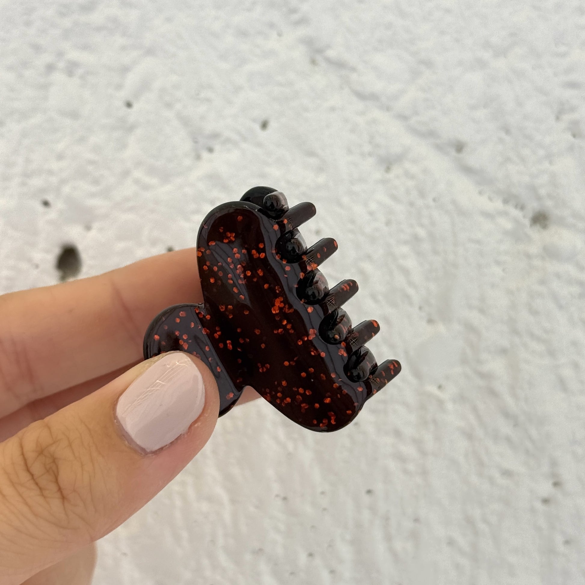 clip haarspeld haarklem knijpt goed dik haar fijn dun clips glitter rood